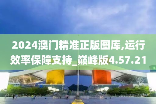 2024澳门精准正版图库,运行效率保障支持_巅峰版4.57.21