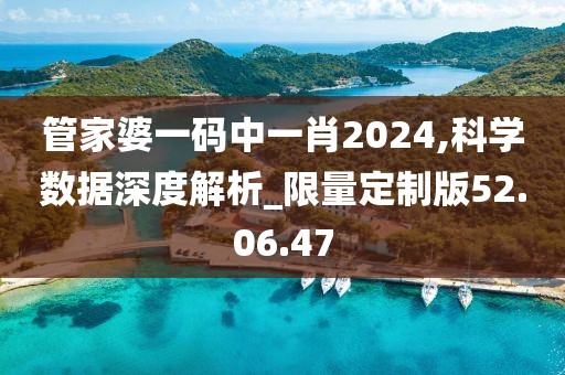 管家婆一码中一肖2024,科学数据深度解析_限量定制版52.06.47