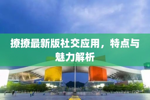 撩撩最新版社交应用，特点与魅力解析