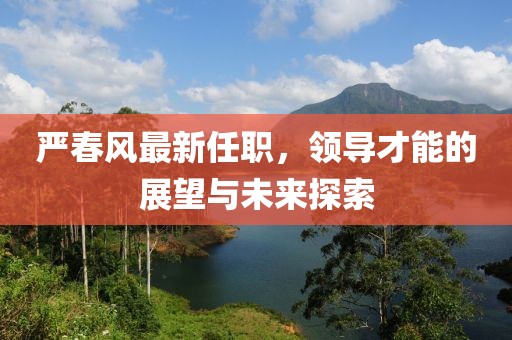 严春风最新任职，领导才能的展望与未来探索