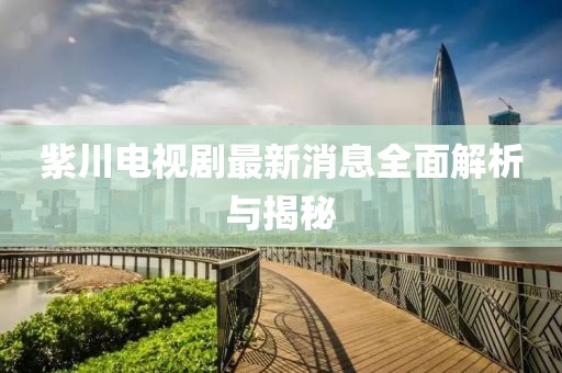 紫川电视剧最新消息全面解析与揭秘