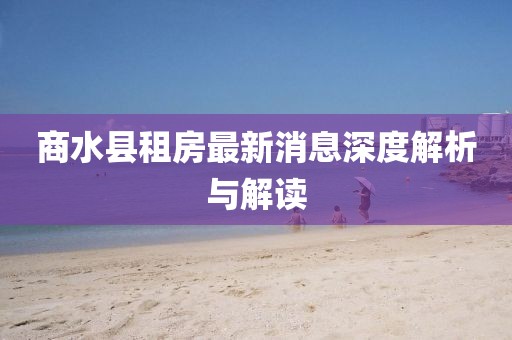 商水县租房最新消息深度解析与解读