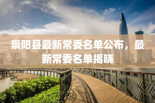 崇阳县最新常委名单公布，最新常委名单揭晓