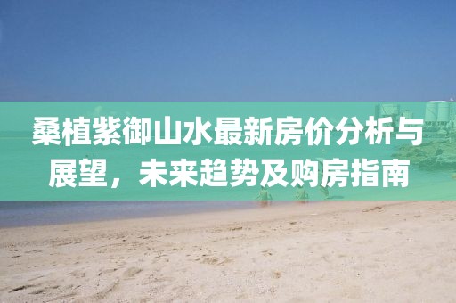 桑植紫御山水最新房价分析与展望，未来趋势及购房指南