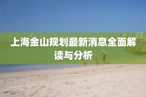 上海金山规划最新消息全面解读与分析