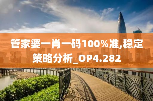 管家婆一肖一码100%准,稳定策略分析_OP4.282