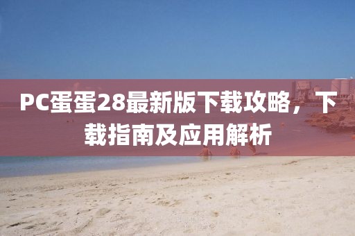 PC蛋蛋28最新版下载攻略，下载指南及应用解析