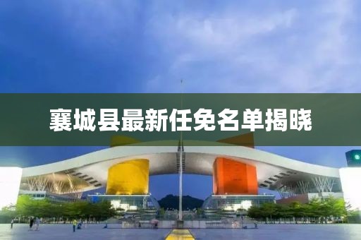 襄城县最新任免名单揭晓