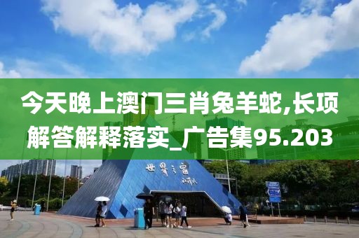 今天晚上澳门三肖兔羊蛇,长项解答解释落实_广告集95.203