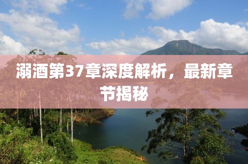溺酒第37章深度解析，最新章节揭秘