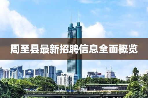 周至县最新招聘信息全面概览