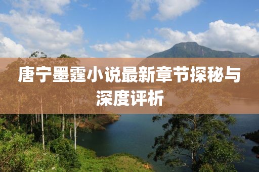 唐宁墨霆小说最新章节探秘与深度评析