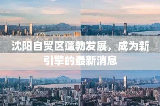沈阳自贸区蓬勃发展，成为新引擎的最新消息