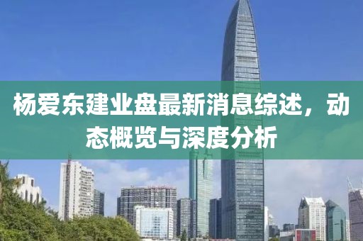 杨爱东建业盘最新消息综述，动态概览与深度分析