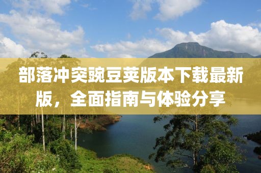 部落冲突豌豆荚版本下载最新版，全面指南与体验分享