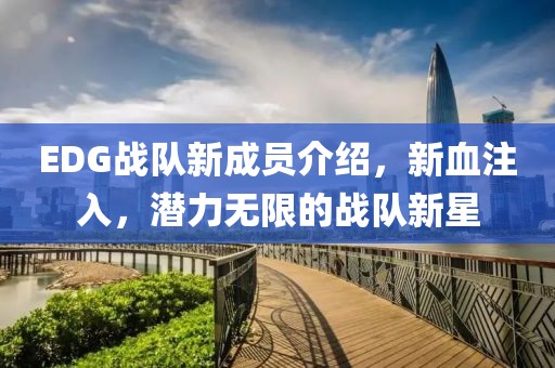 EDG战队新成员介绍，新血注入，潜力无限的战队新星
