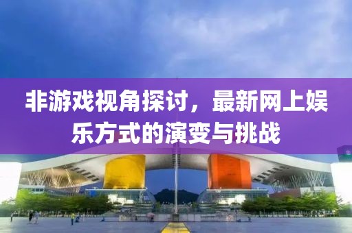 非游戏视角探讨，最新网上娱乐方式的演变与挑战