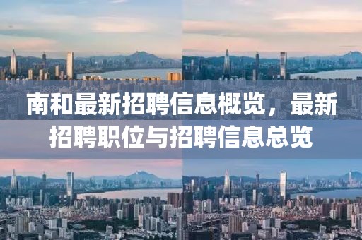 南和最新招聘信息概览，最新招聘职位与招聘信息总览