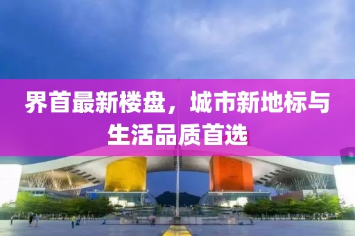 界首最新楼盘，城市新地标与生活品质首选