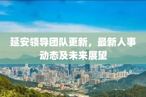延安领导团队更新，最新人事动态及未来展望