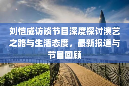 刘恺威访谈节目深度探讨演艺之路与生活态度，最新报道与节目回顾