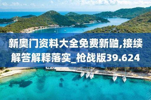 新奥门资料大全免费新鼬,接续解答解释落实_枪战版39.624