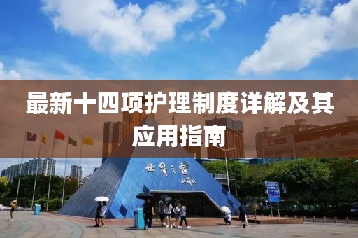 最新十四项护理制度详解及其应用指南