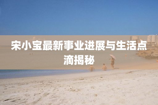 宋小宝最新事业进展与生活点滴揭秘