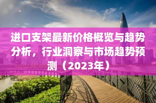 进口支架最新价格概览与趋势分析，行业洞察与市场趋势预测（2023年）
