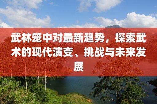 武林笼中对最新趋势，探索武术的现代演变、挑战与未来发展
