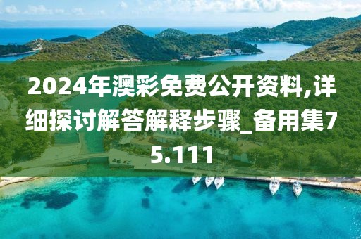 2024年澳彩免费公开资料,详细探讨解答解释步骤_备用集75.111