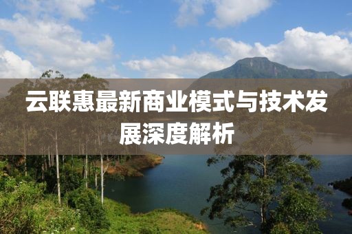 云联惠最新商业模式与技术发展深度解析