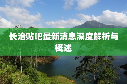 长治贴吧最新消息深度解析与概述