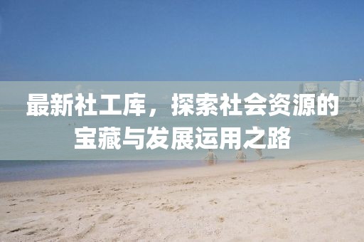 最新社工库，探索社会资源的宝藏与发展运用之路