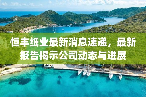 恒丰纸业最新消息速递，最新报告揭示公司动态与进展