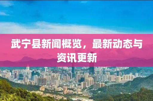 武宁县新闻概览，最新动态与资讯更新