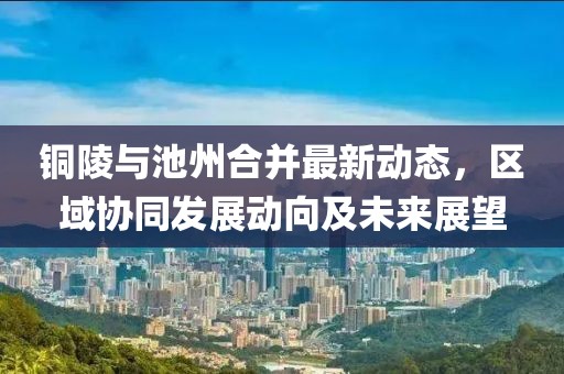 铜陵与池州合并最新动态，区域协同发展动向及未来展望