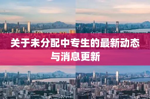 关于未分配中专生的最新动态与消息更新