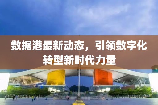 数据港最新动态，引领数字化转型新时代力量