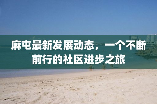 麻屯最新发展动态，一个不断前行的社区进步之旅