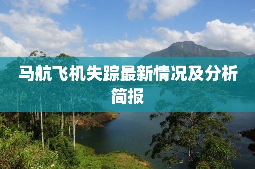 马航飞机失踪最新情况及分析简报