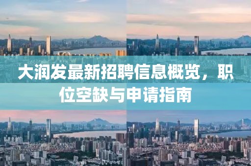 大润发最新招聘信息概览，职位空缺与申请指南