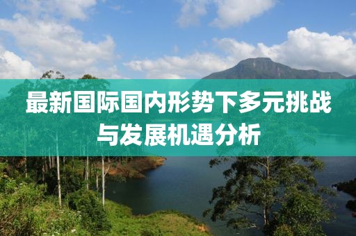 最新国际国内形势下多元挑战与发展机遇分析