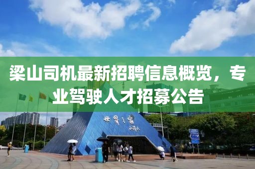 梁山司机最新招聘信息概览，专业驾驶人才招募公告
