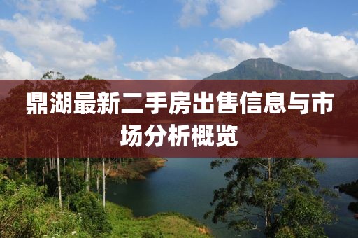 鼎湖最新二手房出售信息与市场分析概览