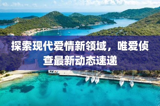 探索现代爱情新领域，唯爱侦查最新动态速递