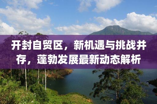 开封自贸区，新机遇与挑战并存，蓬勃发展最新动态解析