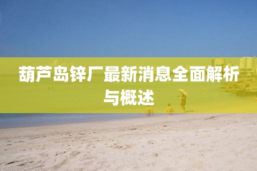 葫芦岛锌厂最新消息全面解析与概述