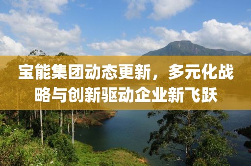 宝能集团动态更新，多元化战略与创新驱动企业新飞跃