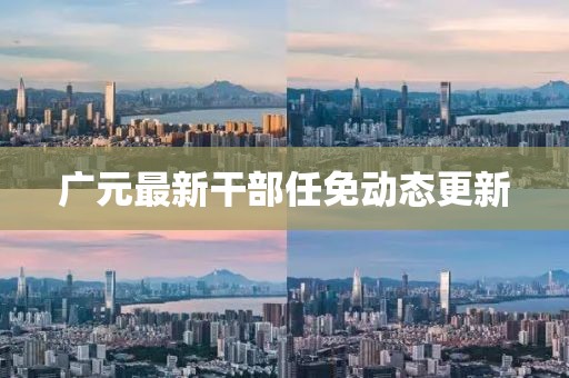 广元最新干部任免动态更新